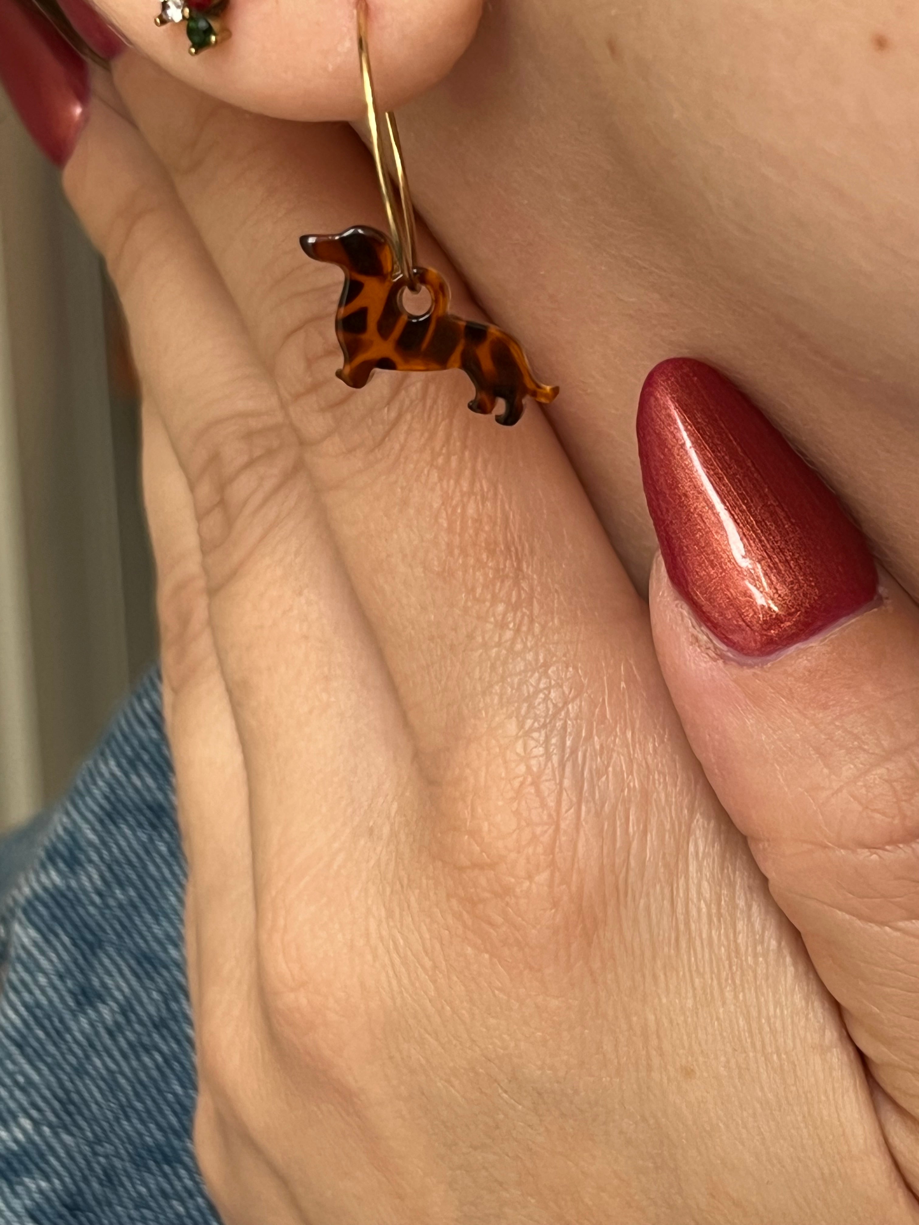 Boucle d’oreille Teckel